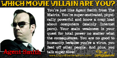 Movie villain - Agent Smith